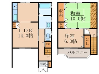 間取図 東矢倉二丁目貸家