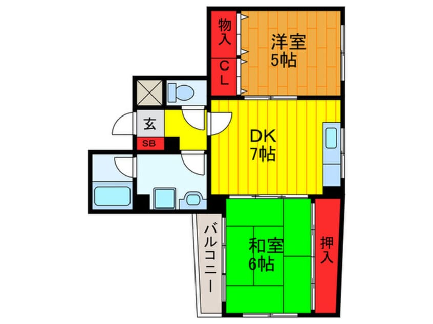 間取図 新橋ハ－バ－