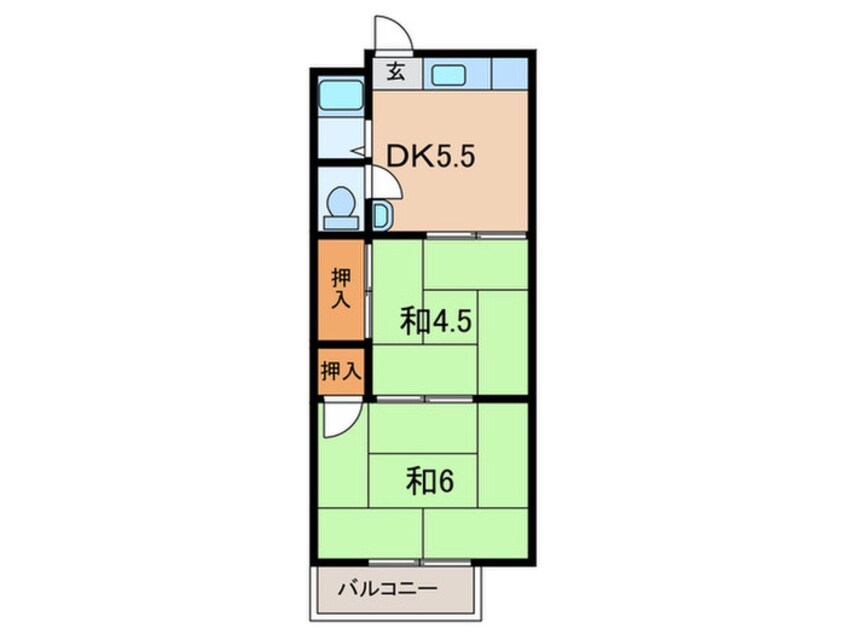 間取図 社前ハイツ