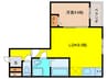 メゾンみけ 1LDKの間取り