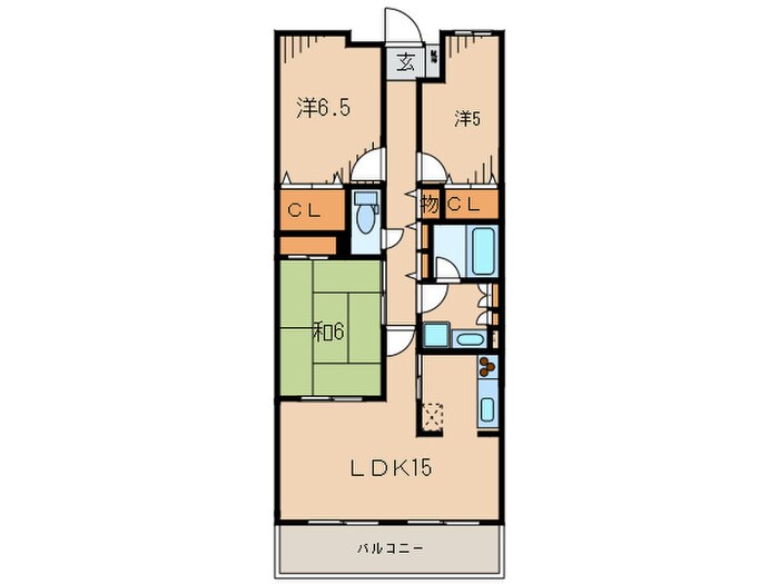 間取り図 甲子園三番町ハイツ