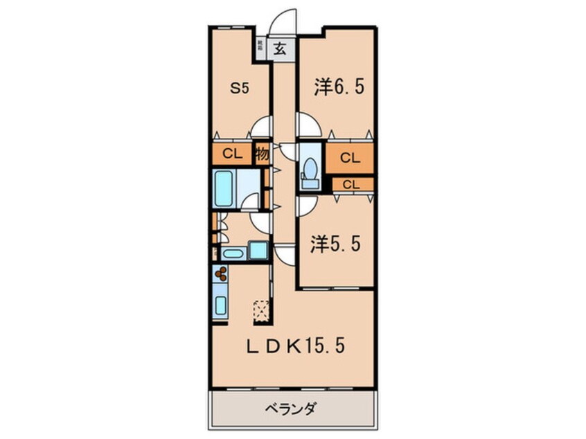間取図 甲子園三番町ハイツ