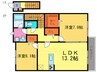 メゾン野村 2LDKの間取り