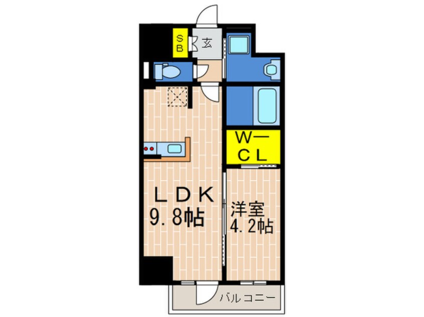 間取図 クリエイトビュー三宮磯上公園