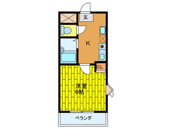 間取図 エストマーレ鶴見二番館