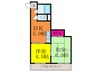 ビスタ千里丘 2DKの間取り