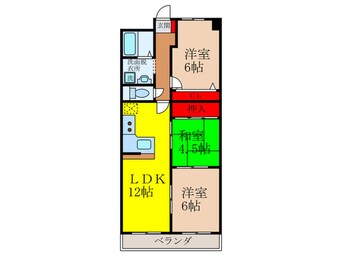 間取図 マンション明森