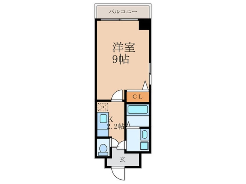 間取図 ビレイユ眞英烏丸五条