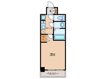 間取図 ﾌﾟﾚｻﾝｽ神戸長田ﾏﾘｴﾝﾄ(0509)