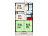 ヴィラタカツキ 3DKの間取り