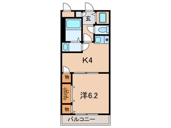 間取図 カ－サ・デ・ゼント西宮北口