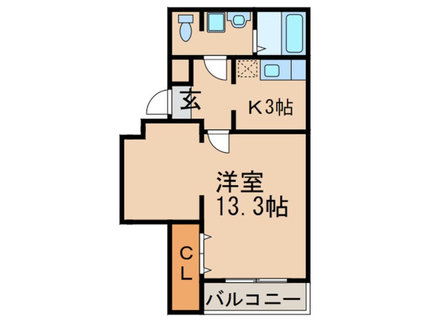 間取図 こすもらいふ緑地公園