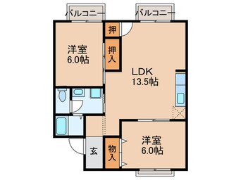 間取図 ドミール中野