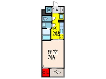 間取図 シェモワ八尾