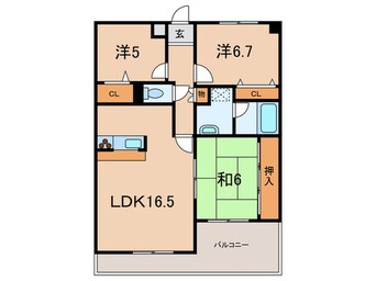 間取図 白鷹苦楽園マンション