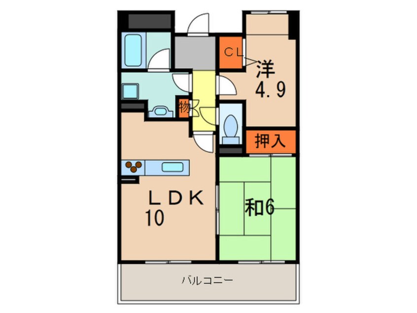 間取図 白鷹苦楽園マンション