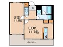 白鷹苦楽園マンションの間取図