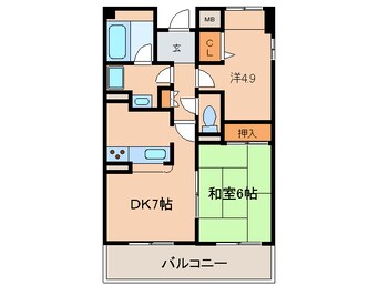 間取図 白鷹苦楽園マンション