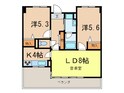 白鷹苦楽園マンションの間取図