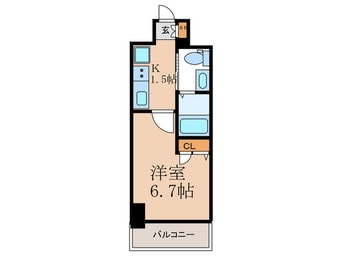 間取図 ｴｽﾃﾑｺｰﾄ梅田･天神橋Ⅲｱｳﾞｧﾝﾃ