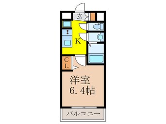 間取図 ﾌﾟﾚｻﾝｽ西中島南方ｾﾚｽﾄ(303)