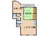 ドムス西高槻 2LDKの間取り