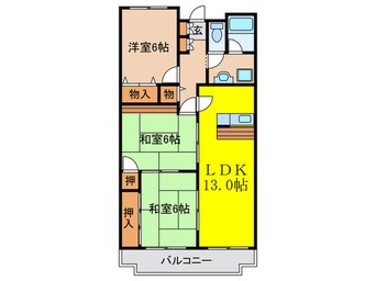 間取図 フェルティ摂津