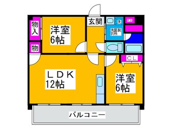 間取図 サニ－コ－ト中百舌鳥