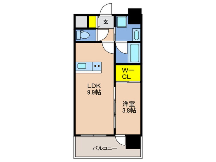 間取図 GENOVIA神戸新開地駅前