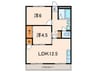 シャトレ北川 2LDKの間取り