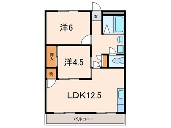 間取図 シャトレ北川