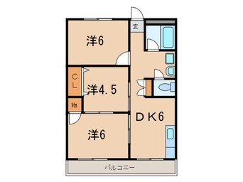 間取図 シャトレ北川