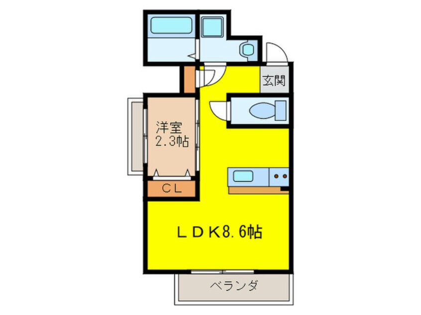 間取図 ONLY ONE池田