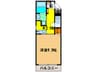 ウェスツォ－ネ 1Kの間取り