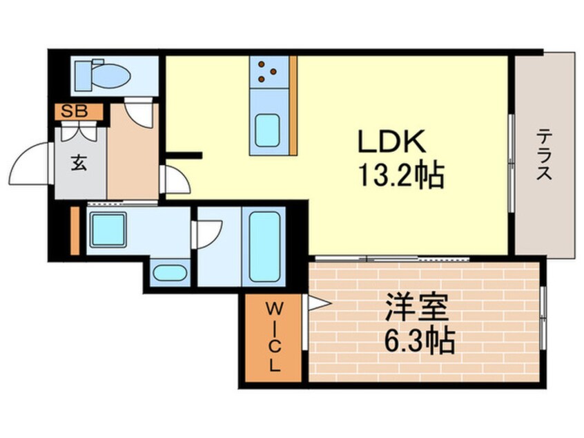 間取図 スリーゼ夙川