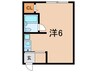 第二篠原荘 1Rの間取り