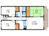 ラポ－ト勧修 3LDKの間取り