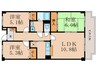 ラポ－ト勧修 3LDKの間取り