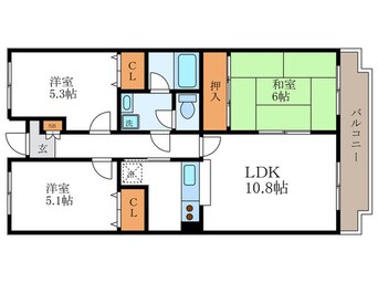 間取図 ラポ－ト勧修