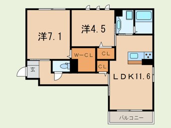 間取図 シャルマン本山