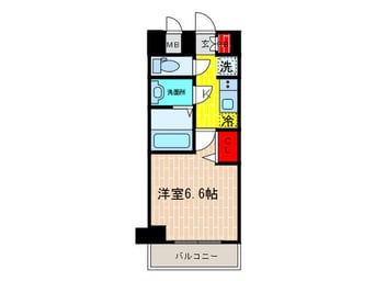 間取図 プレサンスTHE神戸(204)