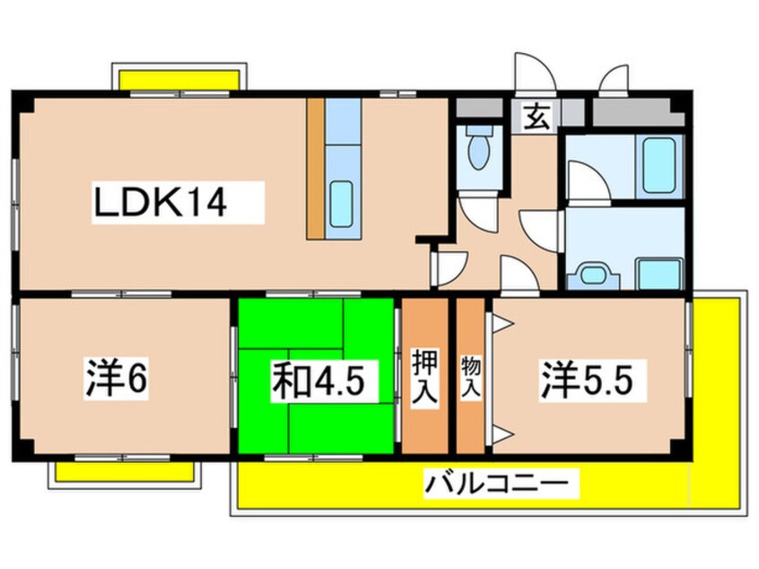 間取図 サザンハイム　グルック