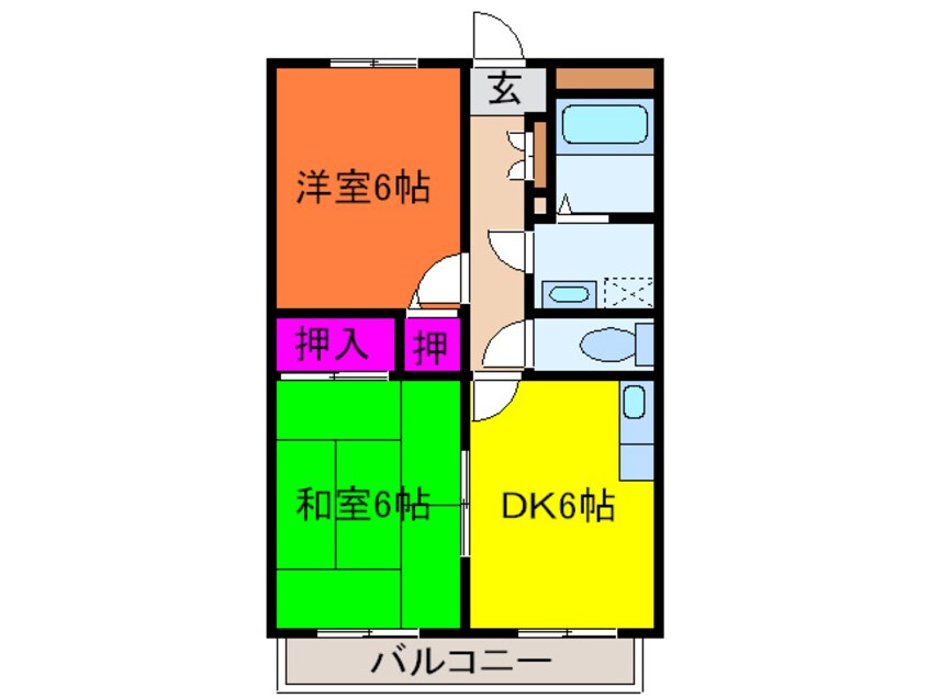 間取図 ルヴェ－ル栗田