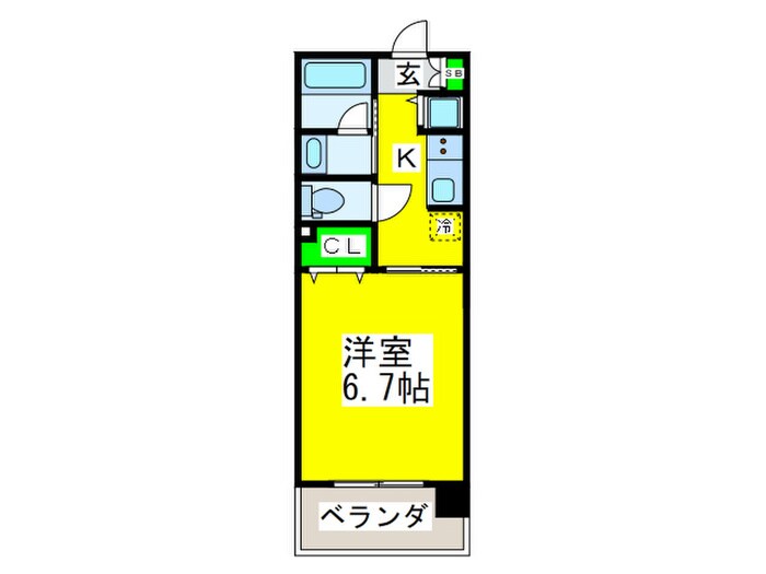 間取り図 ル・パルトネール難波（711）
