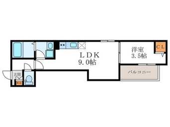 間取図 仮）京都市左京区田中関田町AP