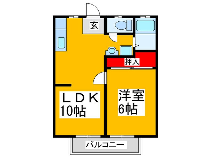 間取り図 パナハイツ今熊Ⅱ