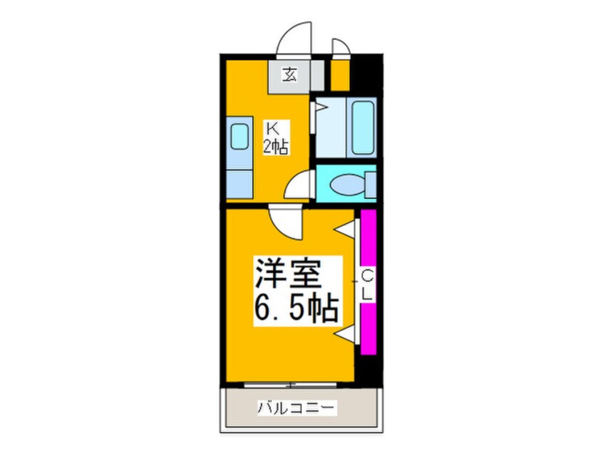 間取図 ラフォ－レ中之町