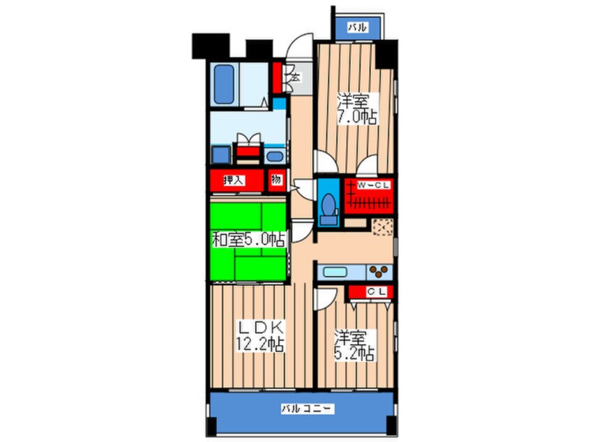 間取図 アーデンタワー新町