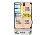 マウントイン 2DKの間取り