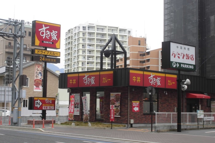 すき家161号浜大津店(その他飲食（ファミレスなど）)まで500m エンゼルプラザ大津長等